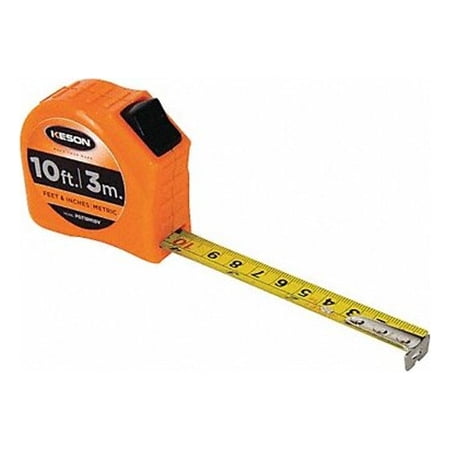 UPC: 0052837028009 | Keson Tape Measure 5/8 In x 10 ft/3m Orange PGT18M10V