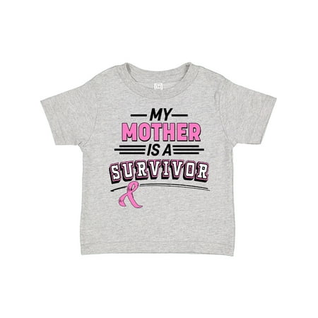 

Inktastic My Mother is a Survivor Breast Cancer Awareness Gift Toddler Boy or Toddler Girl T-Shirt
