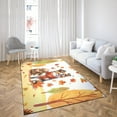 thumbnail image 4 of Welcome Fall Miniature American Shepherd Enjoys School Time Autumn Fall Leaves Indoor Rug MAS Dog Lover Gifts Carpet Living Bed Room Sofa Home Decor - 02013, 4 of 5