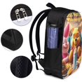 thumbnail image 2 of Mochila de viaje para portátil con diseño de Winnie The Pooh Light Flight, antirrobo con puerto de carga USB, mochila universitaria, gran capacidad para el trabajo, color negro, 17 pulgadas, 2 of 8