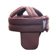 thumbnail image 4 of Sombrero protector para ancianos, gorro de protección contra caídas, anticolisión con protectores auditivos, gorro de protección para la cabeza para mujer y hombre. Marrón, 4 of 9