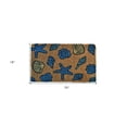 thumbnail image 5 of HomeRoots 555486 18 x 30 in. Blue & Brown Coir Seashells Outdoor Door Mat, 5 of 5