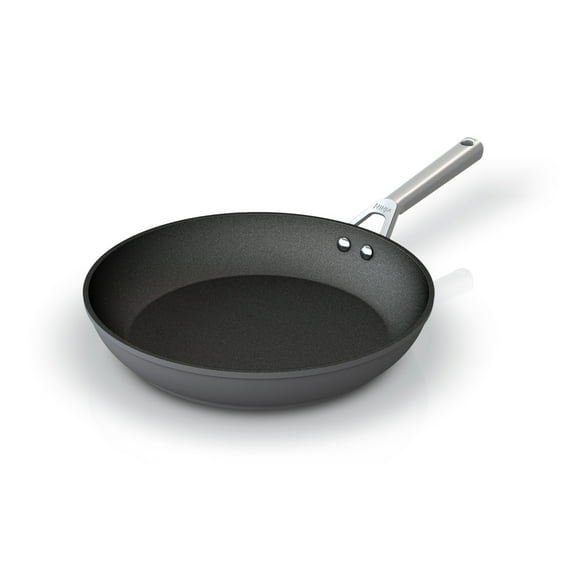 Ninja NeverStick Premium 12-inch Fry Pan, Hard-Anodized, Nonstick, Durable & Oven Safe to 500°F, Grey