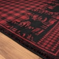 thumbnail image 2 of Woven Trends Plateaus Area Rug 3115 60830 Woodland Red 2' x 7' Runner Modern  Design, Machine-Made Polyester Contemporary for Home Decor Living Room, Bedroom, Entryway, Floor Carpet, 2 of 4