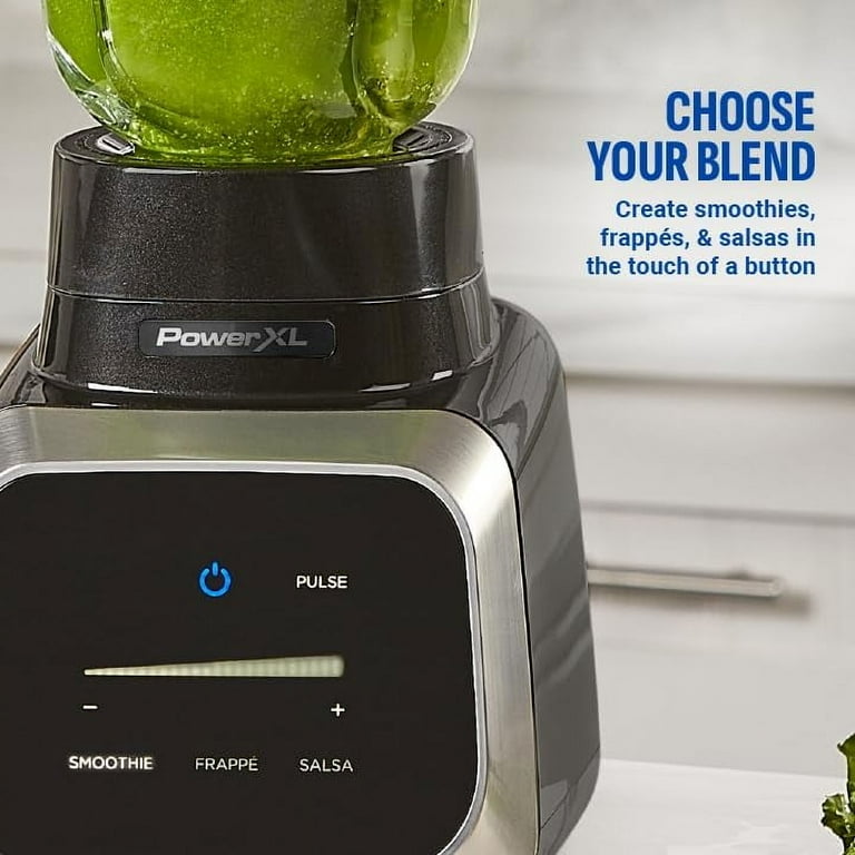 PowerXL Smart Pro Blender, 1800 Watts, 68 oz. Glass Pitcher, Smart