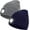 Navy Blue+Gray, variant on LED Beanie Hat with Light Set of 2, Gifts for Men Dad Husband Him Women, USB Rechargeable Lighted Cap Headlamp Hat,, Unisex Warm Winter Knitted LED Hat