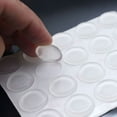 thumbnail image 2 of LAMIRO Glass Table Top Anti Slip Pads,Bumpers to Prevent The Table Top from Sliding. Self Adhesive Backing,Sound Dampening Bumpers for Drawer and Cabinet Doors,Rubber Feet Bumpers., 2 of 4
