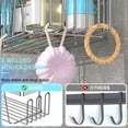 thumbnail image 4 of stusgo Adhesive Shower Shelf, 5 Pack Shower Caddy with Soap Holder and Toothbrush Holder, Drill-Free Shower Shelves, Rustproof Stainless Steel Bathroom Shower Caddy,Silver, 4 of 6