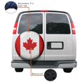 thumbnail image 4 of KAKALAD Canada flag 02 Spare Tire Cover Universal Vehicle Accessories Buckle Car Tools 14”in, 4 of 6