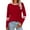 Wine, variant on Womens Tops Long Sleeve Round Neck Striped Color Block Tunic Tops Casual Loose Fit Comfortable Soft Basic Tee Blouse