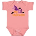 thumbnail image 3 of Inktastic My First Halloween, Witch Hat, Bats - Purple Black Boys or Girls Baby Bodysuit, 3 of 5