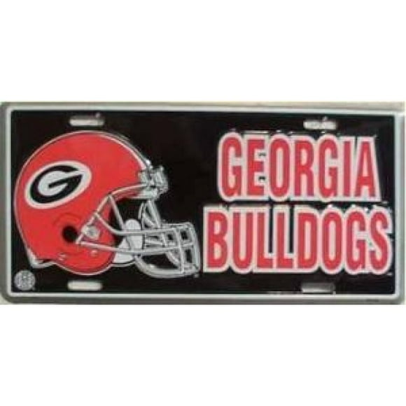 Georgia Bulldogs Helmet License Plate