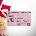thumbnail image 4 of Zues 2Pcs/Set Santa Claus License Exquisite Design Real-looking Double-sided Printing Santa Claus Lost Driving Licence for Christmas, 4 of 7