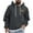 Dark Gray, variant on Lorytime Work Hoodies for Men Printted Sweatshirt Long Sleeve Drawstring Drop Shoulder Pullover with Pocket Tops Blue M