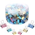 thumbnail image 1 of 40Pcs Binder Clips Assorted Sizes Pastel Paper Clamps Clips Large Medium Small Clips Office Supplies, 1 of 7