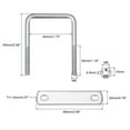 thumbnail image 2 of Square U-Bolts 2 Sets 44mm Inner Width 65mm Length M6 304 Stainless Steel U Clamp Bolt, 2 of 5