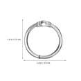 thumbnail image 2 of TABLZONE 120Ud Anillos De Metal Plateados Para Con Seguro Para Organizar Notas, 2 of 7