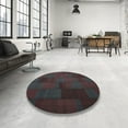 thumbnail image 4 of Ahgly Company Machine Washable Indoor Rectangle Contemporary Burgundy Brown Area Rugs, 2' x 5', 4 of 7