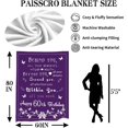 thumbnail image 3 of Yibo Happy 60th Birthday Gift Blanket for Women 1962 Ladies Sister 60 Year Old Birthday Bed Blankets Gift to Wife Friends Her, 3 of 6