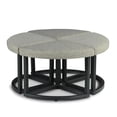 thumbnail image 6 of Steve Silver Yukon Black Metal Base Coffee Table with Stools, 6 of 11