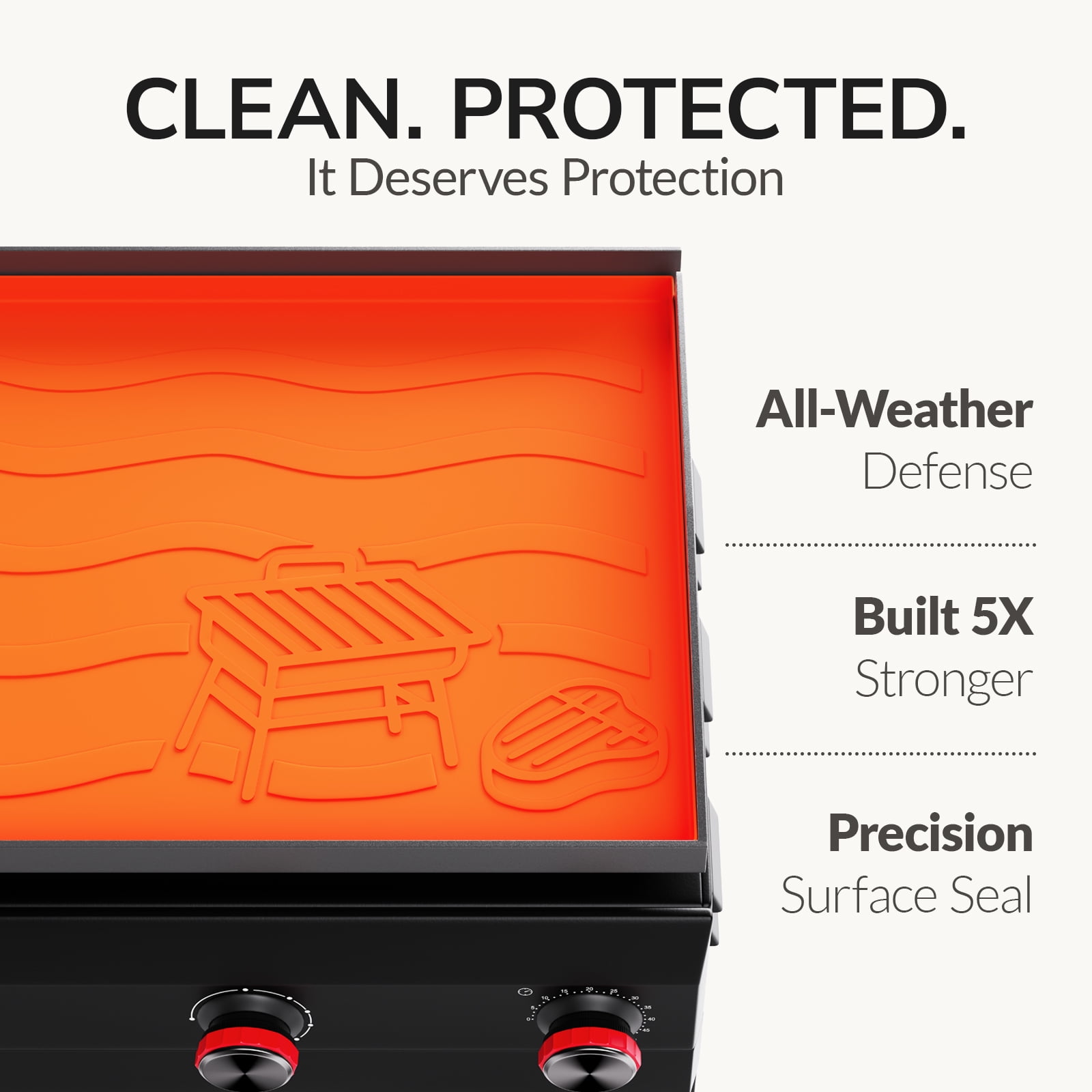 KissKing 28" Silicone Griddle Mat, Heavy-Duty Silicone Cover, Rust & Moisture Protection