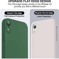 thumbnail image 3 of TEMOGU-Compatible with iPhone XR Case, Upgraded Liquid Silicone with [Flat Edges] [Camera Protection] [Soft Anti-Scratch Microfiber Lining] Phone Case for iPhone 10 XR 6.1 inch - Green, 3 of 4