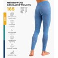 thumbnail image 3 of Merino.tech Women’s 100% Merino Wool Base Layer Leggings 𝗟𝗶𝗴𝗵𝘁𝘄𝗲𝗶𝗴𝗵𝘁 Thermal Underwear, 3 of 11