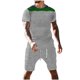 thumbnail image 1 of Mens Pantalones Casuales Cuello Redondo Impresión de Manga Corta Blusa Y Pantalones Cortos Traje, Pantalones de Traje para Hombres, 1 of 9