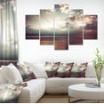 thumbnail image 1 of Dark Sunset with Dramatic Sky - Large Seashore Canvas Art Print, 1 of 4