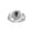 Alexandrite, variant on Rings for Women 14K White Gold Ring with Oval 7X5MM Gemstone & Sparkling Diamonds February Amethyst Jewelry Size 6