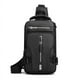thumbnail image 1 of Bolso de pecho multifuncional para hombre, moderno bolso cruzado informal para hombro, mochila pequeña de tela espacial impermeable, 1 of 6