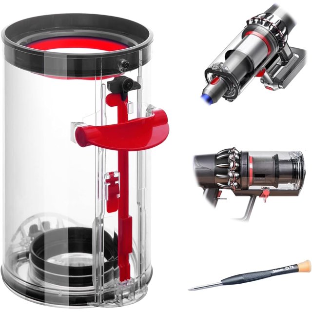 Contenedor de polvo compatible con aspiradoras Dyson V11, V15, SV14, SV15 y SV22. Repuestos para contenedor de polvo. Accesorios para repuestos de contenedor.