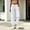 White plus size cargo pants for women a1, variant on Cagogo Women Plus Size Cargo Pants Elastic Waist Flowy Casual Streetwear Active Long Pants Vacation, Light Blue S