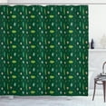 thumbnail image 1 of Floral Shower Curtain, Exotic Hibiscus Banana Leaves Bird of Paradise Leaves and Split Leaf Philodendron, Fabric Bathroom Set with Hooks, 69W X 75L Inches Long, Multicolor, by Ambesonne, 1 of 3