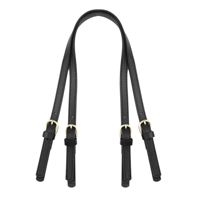 Correa de cuero Sunnimix para bolso de Hombro Bricolaje Crossbody Tote Black