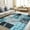 Blue -01, variant on Wellber Abstract Rugs Fluffy Area Rug for Bedroom Living Room Home Decor Nursery Carpet,2'x3',Grey