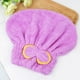 thumbnail image 4 of Advancent Gorro de ducha absorbente de agua, gorro de baño de microfibra grueso, decoración con lazo, envolturas suaves, accesorio de toalla para el Juegos de accesorios de baño Rosado Advancent HA067519-01, 4 of 6