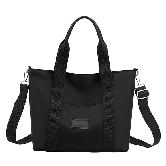 ESULOMP Messenger Bag Large Capacity Dual Purpose Casual Hand Shoulder Bag Suitable for Traveling Fitness Shopping Black