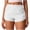 *White, variant on ClodeEU Women's Elastic Waist Athletic Shorts,Quick Dry Running Shorts with Liner and Pockets Black,Women's Plus L