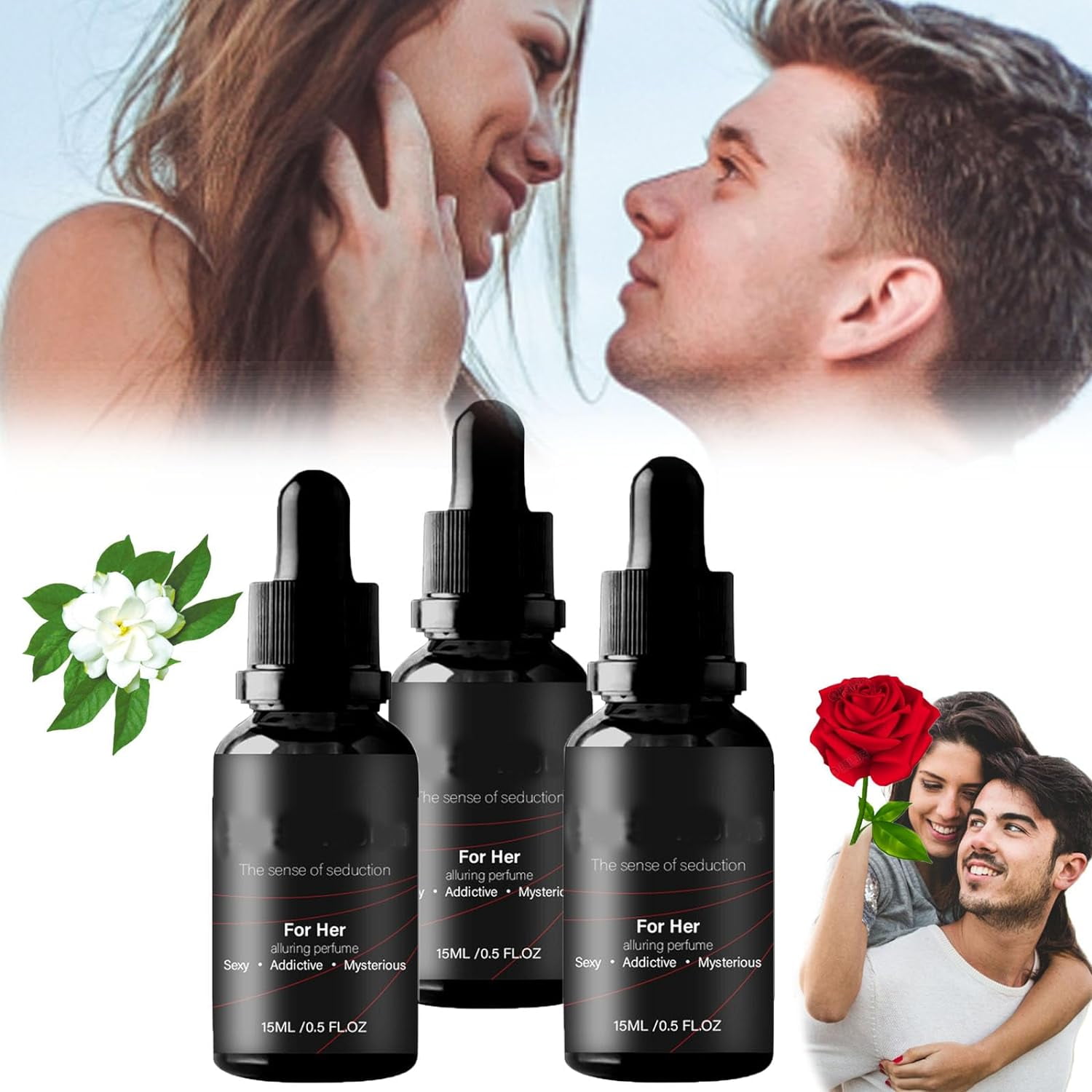 GODA FOR HER フェロモンオイル 15ml最新版 GODA Pheromones Perfume for Women – Long-Lasting Women's