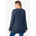thumbnail image 2 of Woman Within Plus Size Long-Sleeve Crewneck Soft Waffle Knit Thermal Shirt, 2 of 6