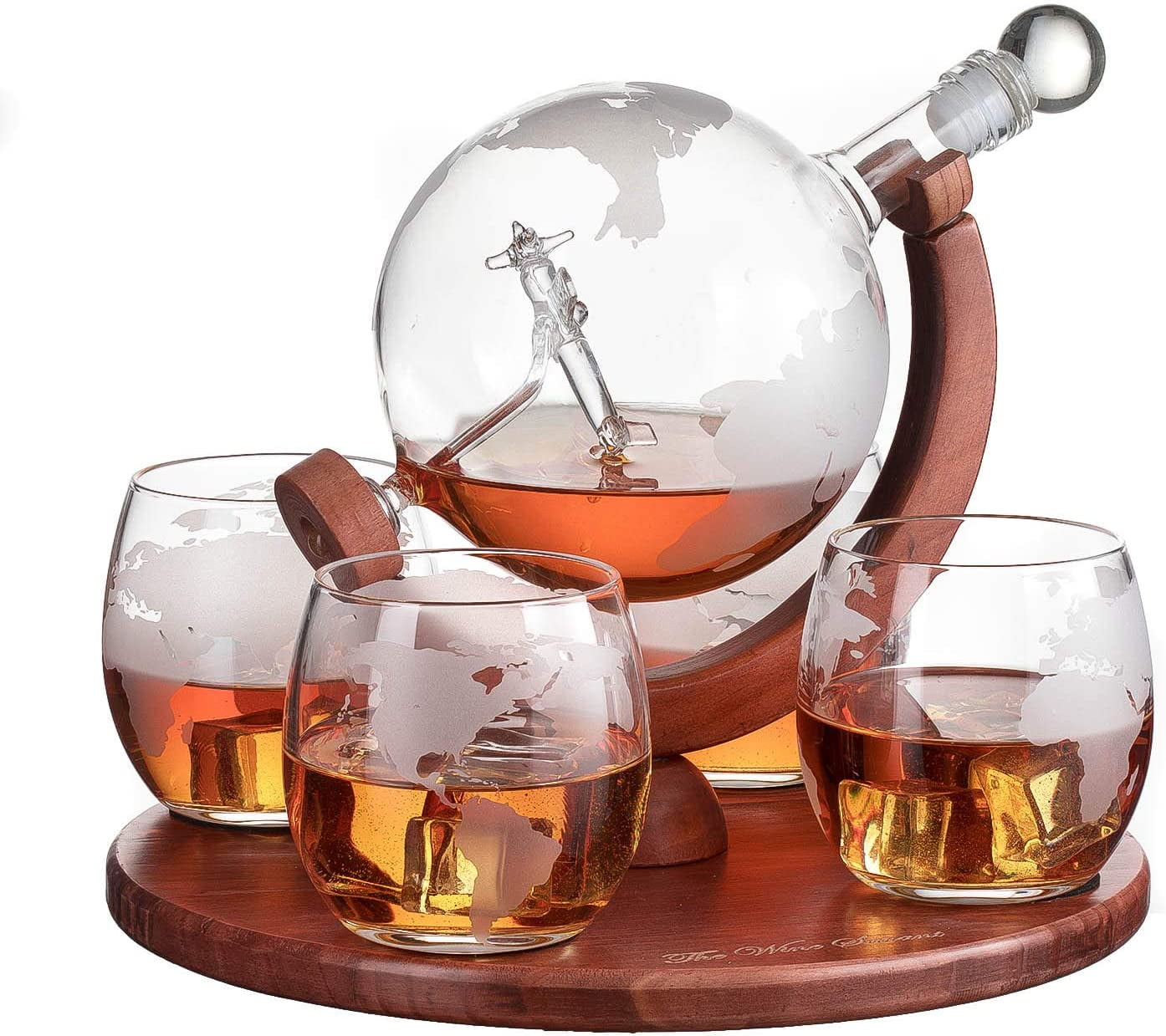2025 Military Hand Grenade Whiskey Bottle – Engraved Grenade-Shape Glass, 300ml Veteran Tribute Gift-C