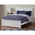 thumbnail image 2 of AFI Nantucket Full Foundation Bed with Matching Footboard, White, 2 of 4