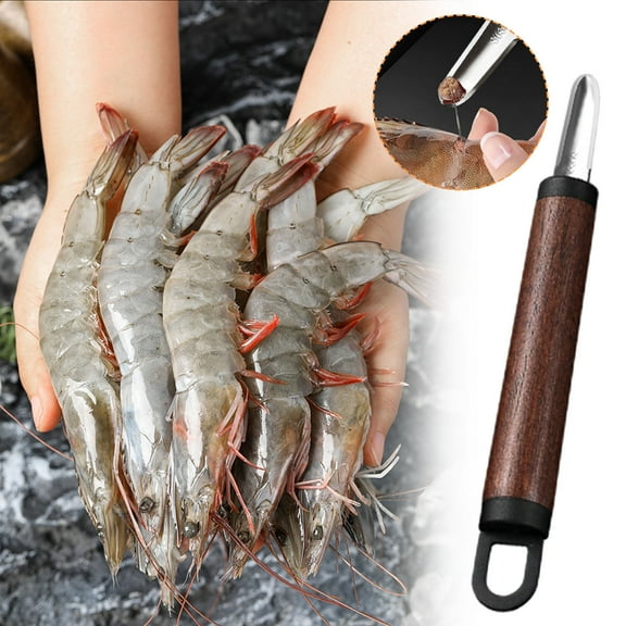 Qiweii Household Kitchen Gadget Set, Wooden Handle Manual Whisk, 304 Stainless Steel Paring Knife Scraping Knife