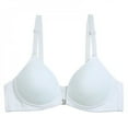 thumbnail image 1 of Women Wire Free Padded Solid Color Lingerie Underwear Front Closure Bra, 1 of 6