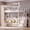 White+Wood, variant on Advwin Twin Size Loft Bed with Stairs & 23.6" Extra-Tall Guardrails, Upholstered Headboard, Bedside Shelf, Open Wardrobe, 6 Drawers & LED Lights, Metal Loft Bed Frame, White