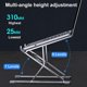 thumbnail image 4 of Folding Portable Laptop Notebook Stand, Viewing Angle Height Adjustable Aluminum Bracket, 4 of 5