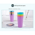 thumbnail image 2 of 24 oz Plastic Drinking Cups, Large Drinking Glasses Set of 12, NOGIS Unbreakable Plastic Tumblers Drinking Cup for Kitchen, BPA Free Stackable Restaurant Cups for Hot Drink & Cold Drink, 2 of 7