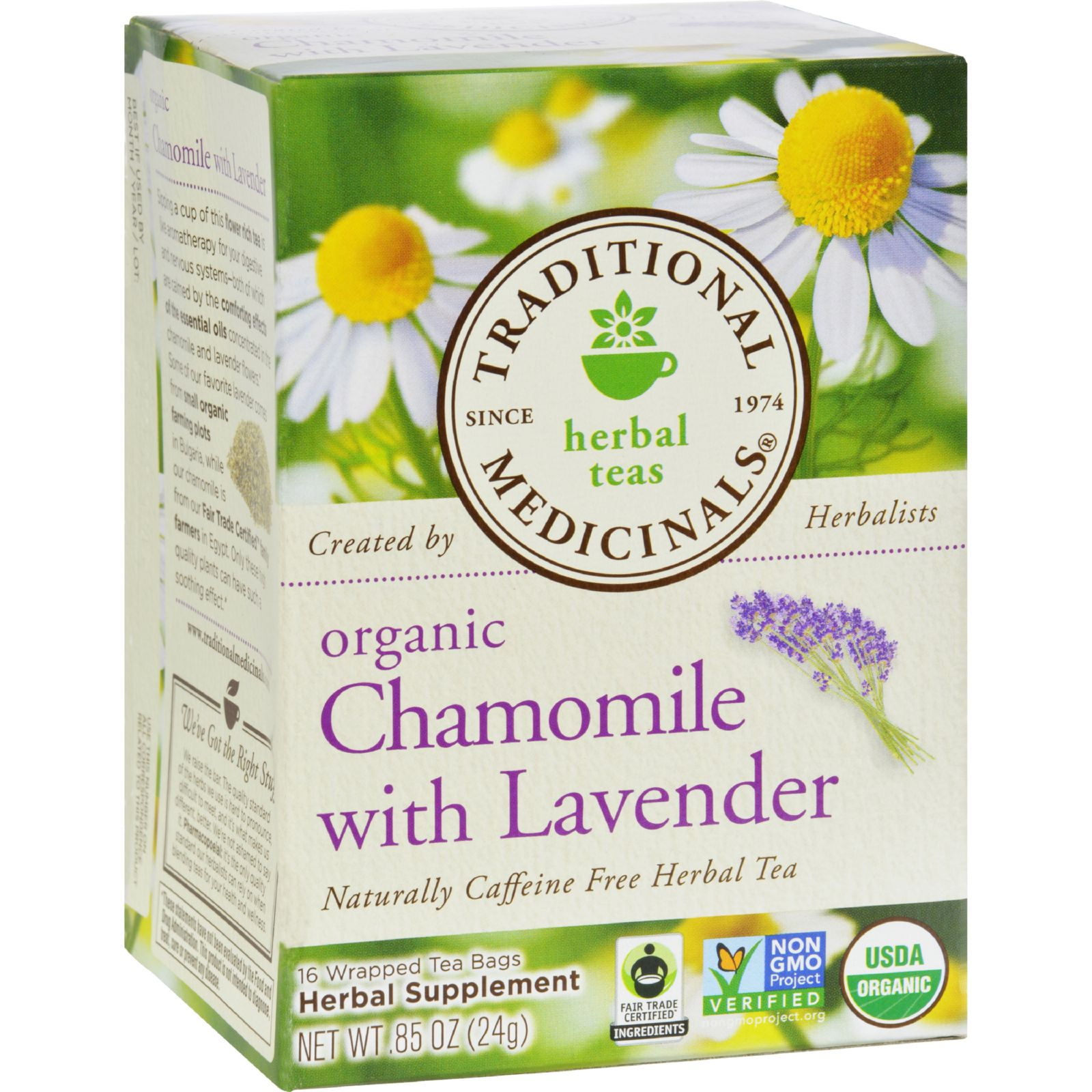 Traditional Medicinals Organic Chamomile With Lavender Herbal Tea 16