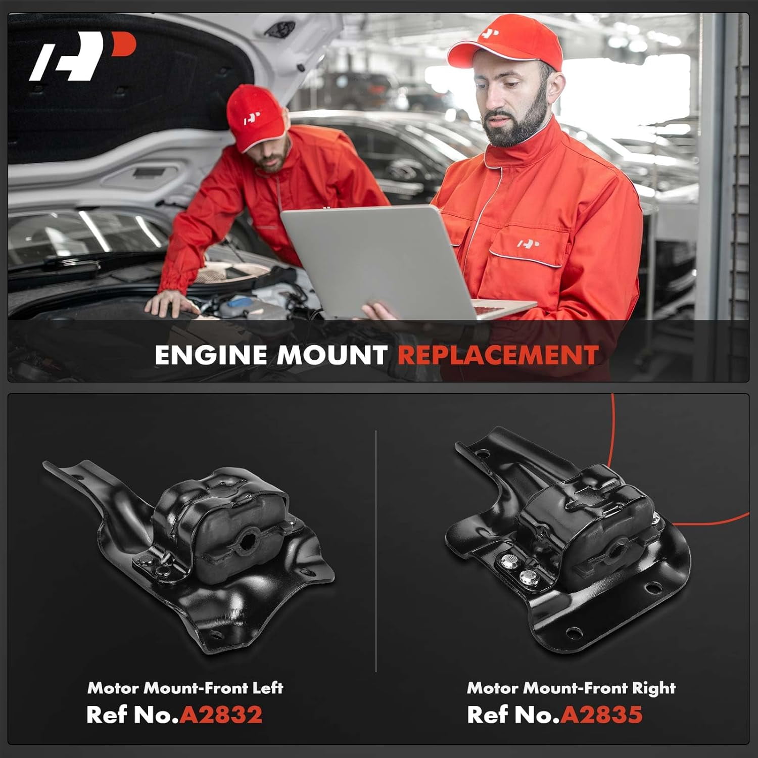 A-Premium 2PCS Front Left and Right Engine Motor Mount Kit Compatible with Ford F-150 F150 1997, F-250 F250 1997-1999, Expedition 1999-2002 & Lincoln Navigator 2000-2002, 4.6L 5.4L, RWD